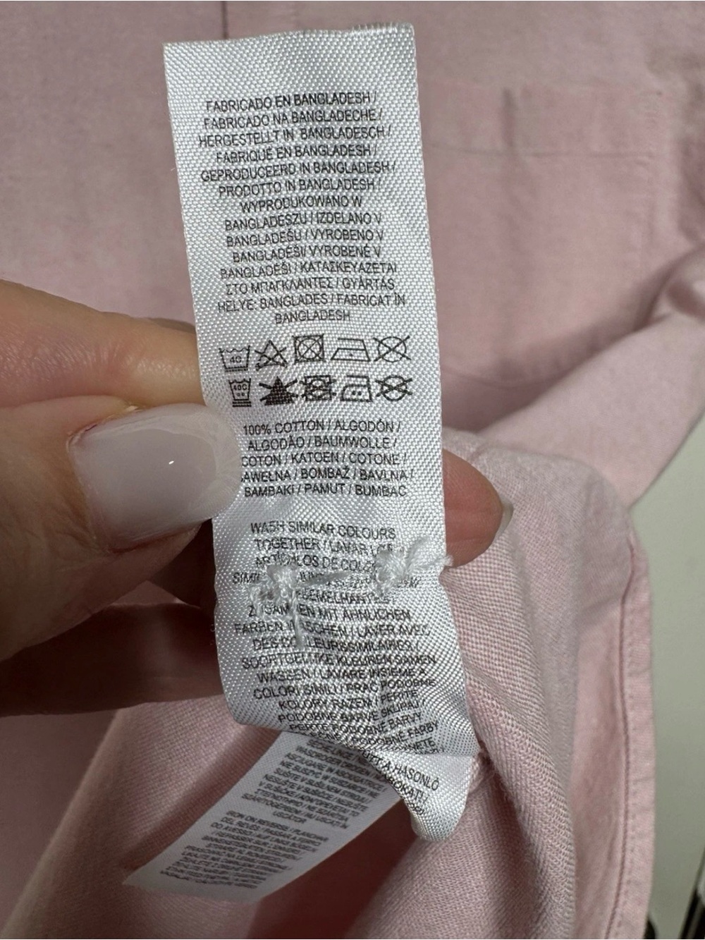 Primark Men's Pink Slim Fit Short Sleeve Button-Down Cotton Shirt M - Picture 6 of 6